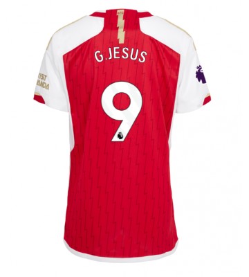 Arsenal Gabriel Jesus #9 Replika Hjemmebanetrøje Dame 2023-24 Kortærmet